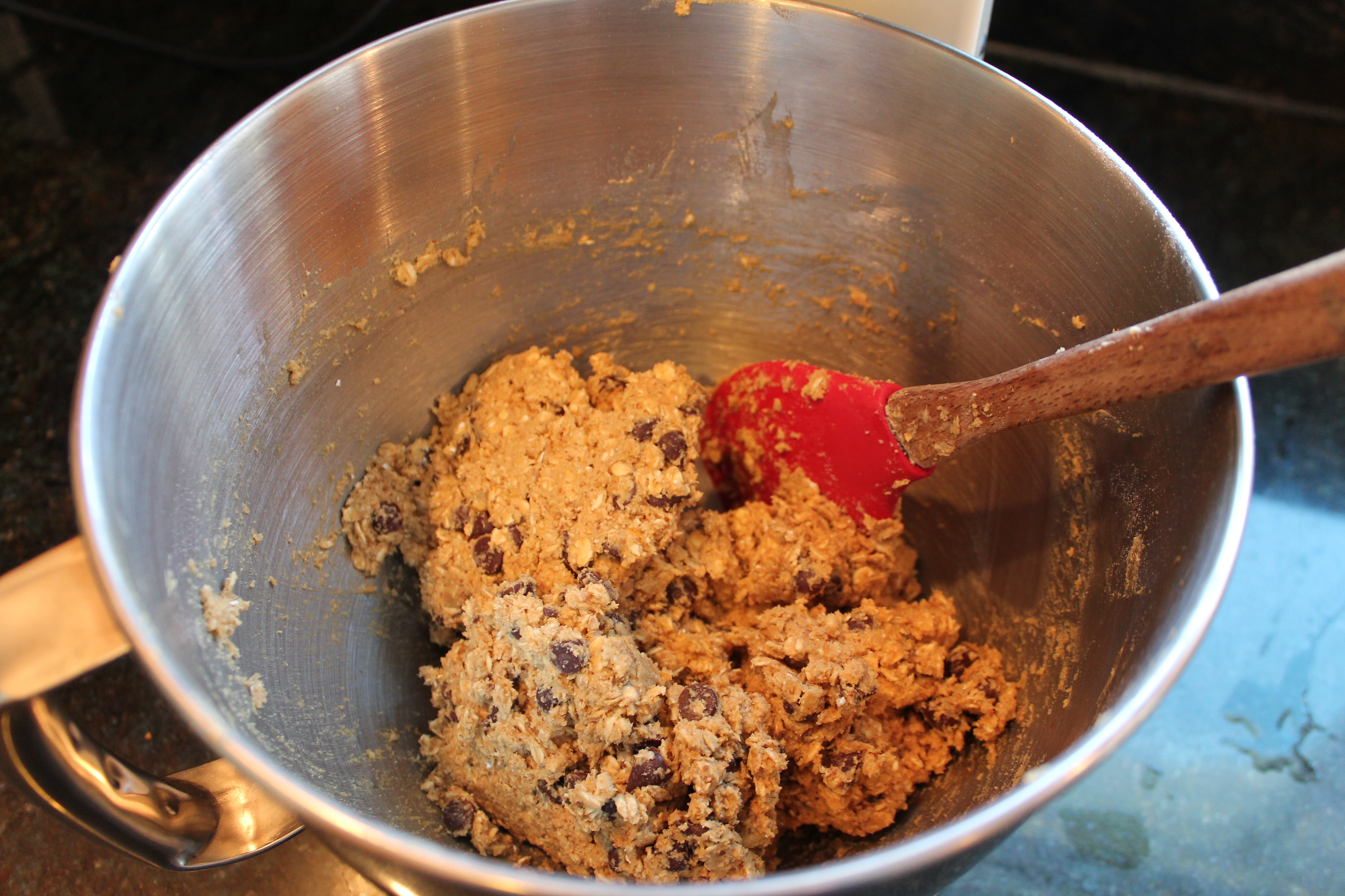 healthy salted chocolate chip oatmeal cookies - healing whole nutrition