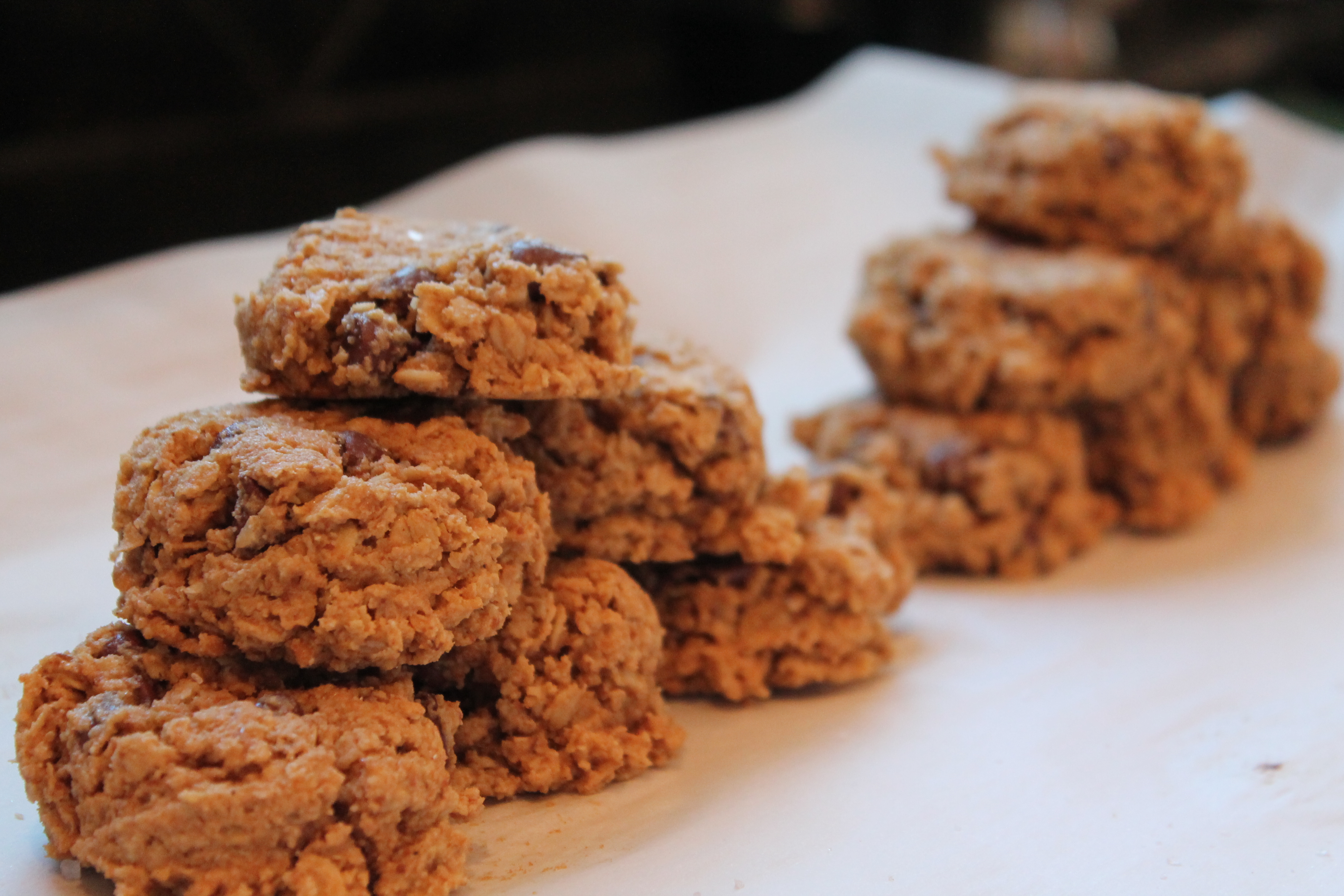 healthy salted chocolate chip oatmeal cookies - healing whole nutrition