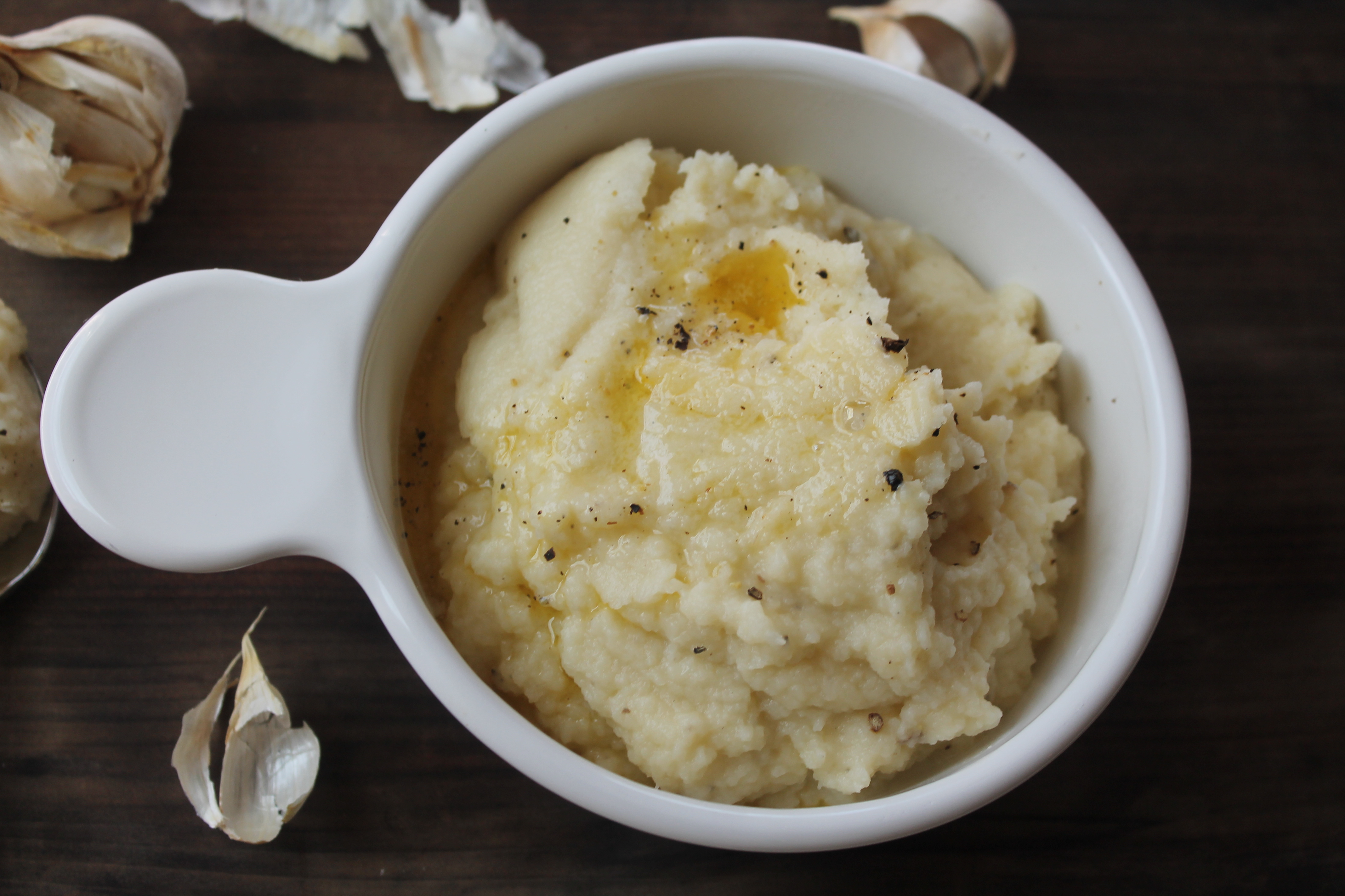 cauliflower mashed "potatoes" - healing whole nutrition