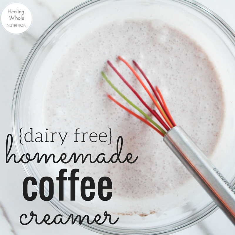 homemade coffee creamer (dairy free