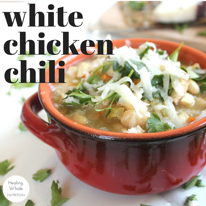 White Chicken Chili Gluten Dairy Free Healing Whole Nutrition
