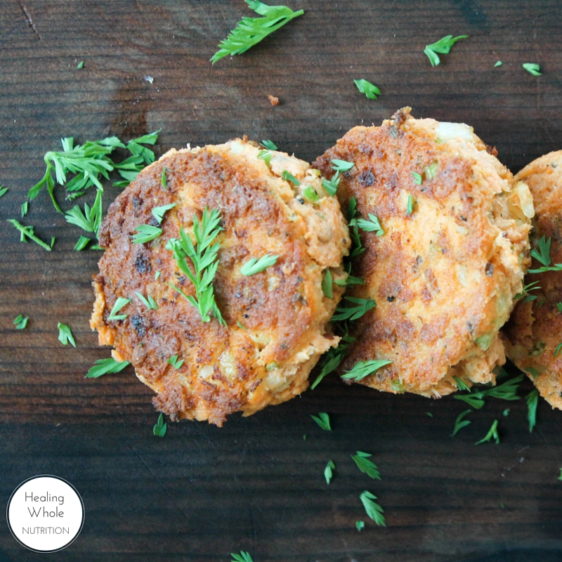 salmon cakes - healing whole nutrition