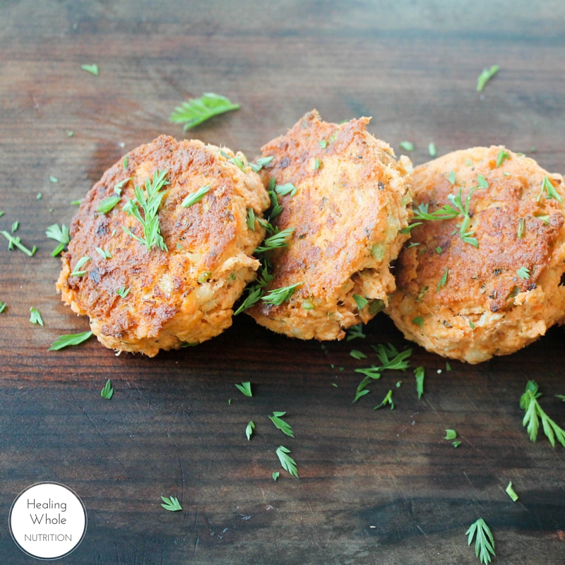 salmon cakes - healing whole nutrition