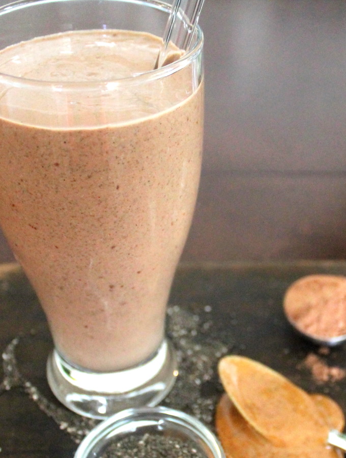 vegan chocolate & almond butter “frosty”