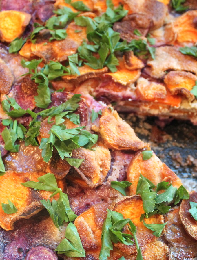 sweet potato gratin (vegan)