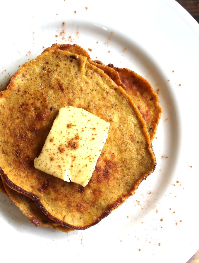 pumpkin protein crepe-cakes