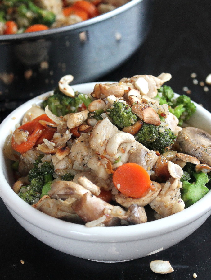 teriyaki cashew chicken