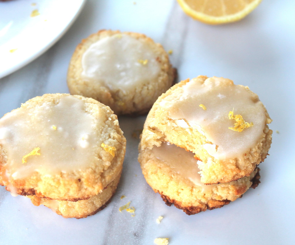 Shortbread cookies made healthier with almond flour and raw honey. 