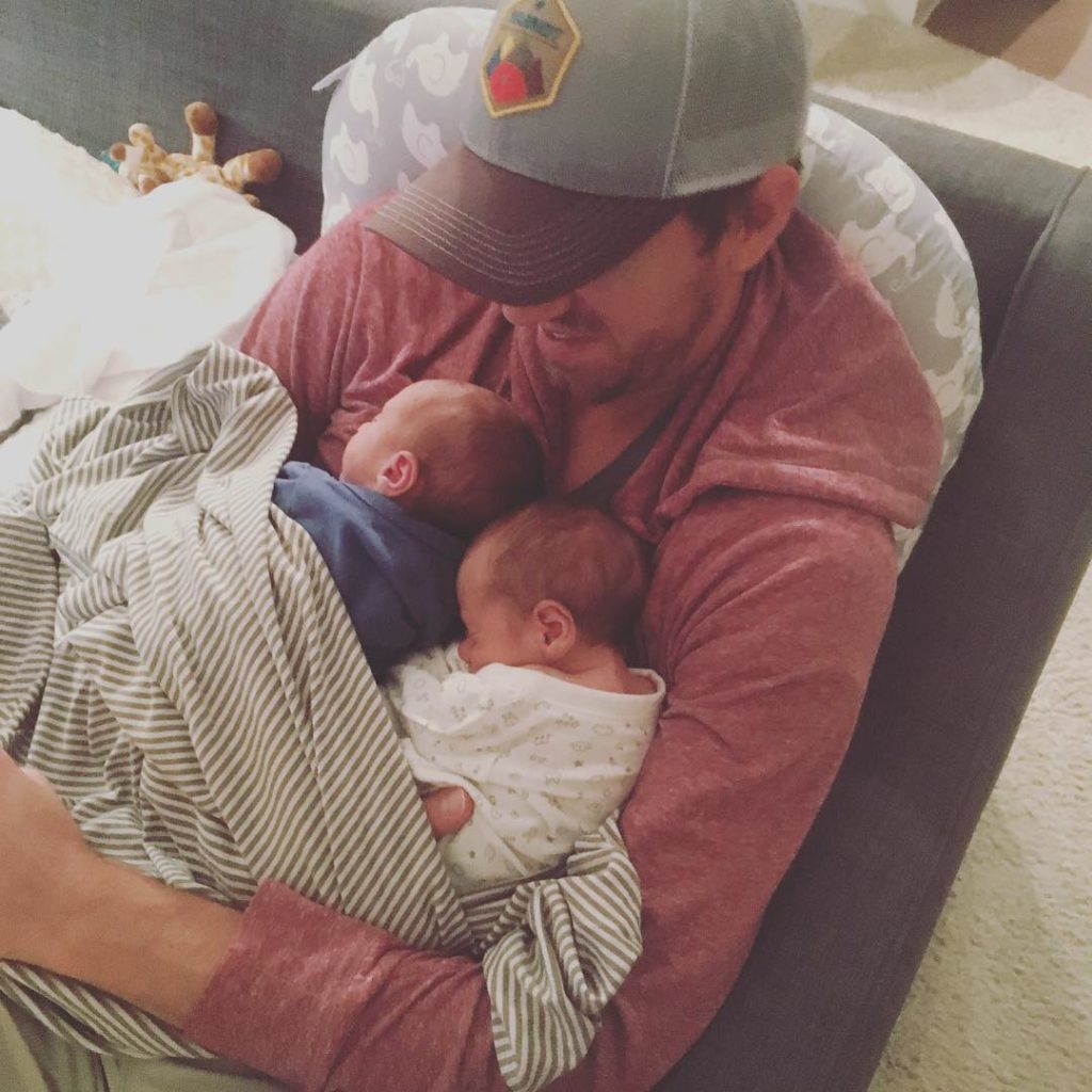 another round of Mitch being cute with the twins fridayshellip