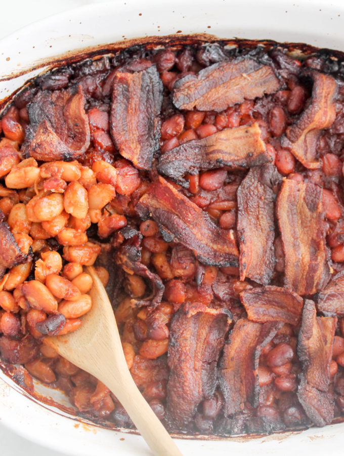 homemade healthier baked beans